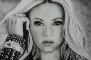 Painting titled "shakira.jpg" by P.Renaud, Original Artwork