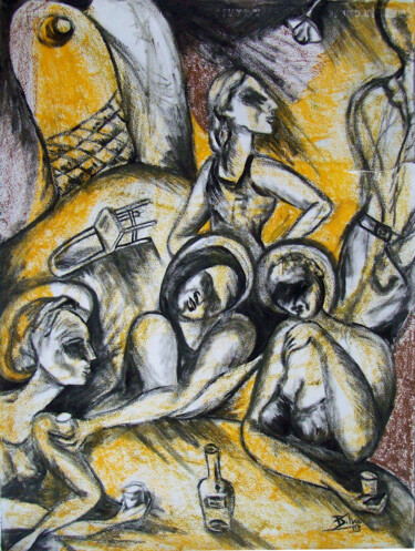 Ζωγραφική με τίτλο "Bares 101" από Patricia Silva Ibáñez, Αυθεντικά έργα τέχνης, Ακρυλικό