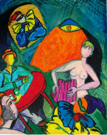 Schilderij getiteld "Bares 102" door Patricia Silva Ibáñez, Origineel Kunstwerk, Acryl