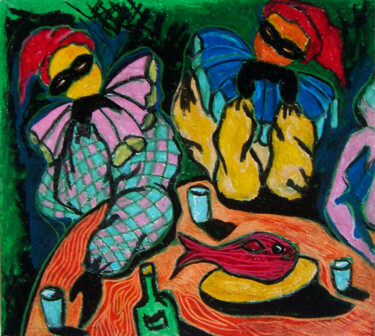 Malerei mit dem Titel "Bares 107" von Patricia Silva Ibáñez, Original-Kunstwerk, Acryl