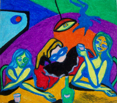Картина под названием "Bares 109" - Patricia Silva Ibáñez, Подлинное произведение искусства, Акрил