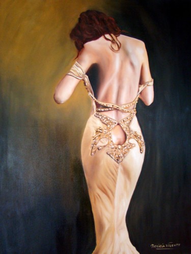 Painting titled "Seducción" by Patricia Vicente, Original Artwork, Other
