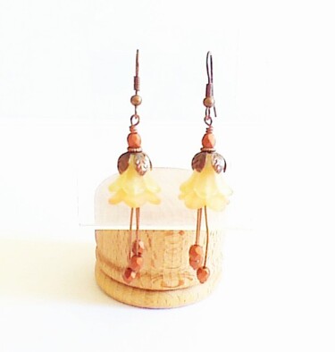 Design intitulée "Boucle d'oreilles '…" par Patricia Vigeoz, Œuvre d'art originale, Boucles d'oreilles
