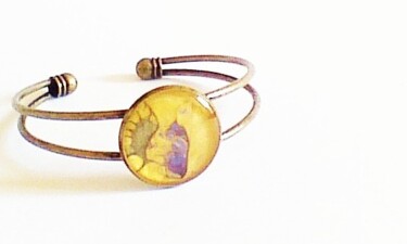Design intitulée "bracelet jonc doubl…" par Patricia Vigeoz, Œuvre d'art originale, Bracelets