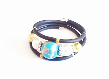 Design intitulée "bracelet 3 tours, t…" par Patricia Vigeoz, Œuvre d'art originale