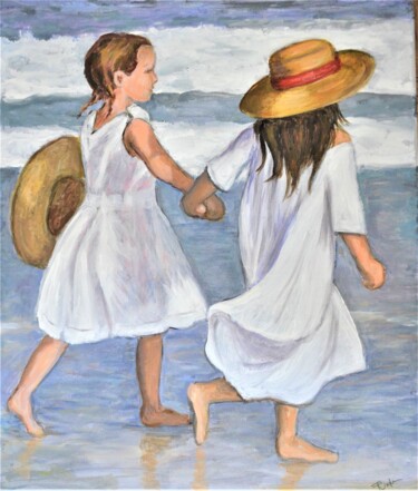 "Sur la plage" başlıklı Tablo Patricia Viglieri tarafından, Orijinal sanat, Akrilik