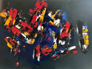 Peinture intitulée "Le chaos" par Patricia Vimard, Œuvre d'art originale, Acrylique
