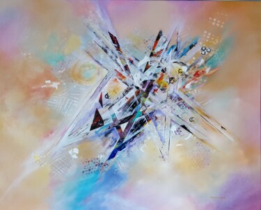 Painting titled "Abstrait " K " MIKA…" by Patricia Vivier-Robert, Original Artwork, Acrylic