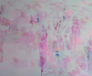 「"Pink Clouds" Series」というタイトルの絵画 Patricia Von Andersenによって, オリジナルのアートワーク, アクリル
