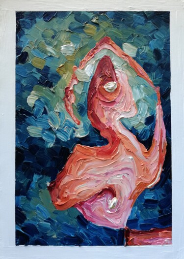 Pintura titulada "Mujer." por Patricia, Obra de arte original, Oleo