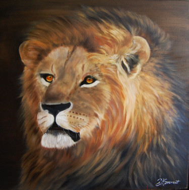 제목이 "Lion (Cecil roi lio…"인 미술작품 Patricia Hyvernat로, 원작, 기름