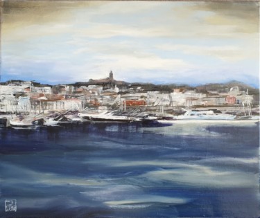 Peinture intitulée "Marseille" par Patricia Lejeune, Œuvre d'art originale, Huile