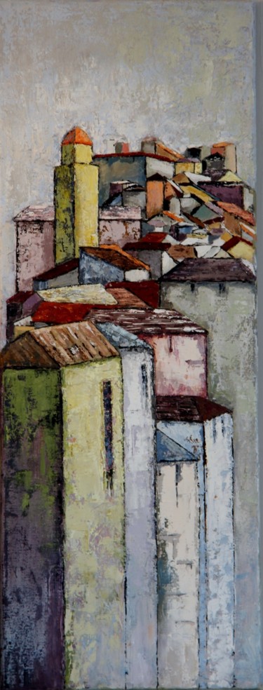 Malerei mit dem Titel "Haut lieu" von Patricia Lejeune, Original-Kunstwerk