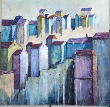 Un air marin 70x70 cm ©2016 par Patricia Lejeune
