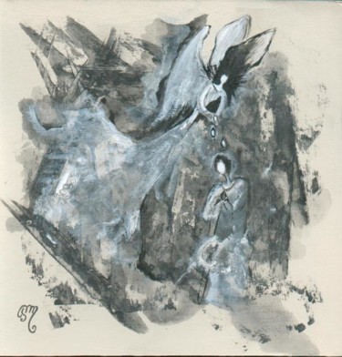 Painting titled "voeux d'espérance" by Patricia Marmier, Original Artwork