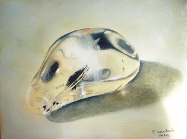 Painting titled "cristal de roche" by Patricia Saulais, Original Artwork