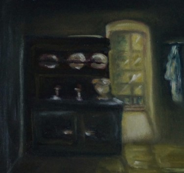 Schilderij getiteld "Intérieur ardéchois…" door Patricia Segond, Origineel Kunstwerk, Olie