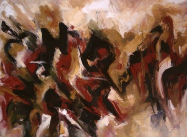 Painting titled "Chef d'orchestre" by Patricia Spitz, Original Artwork