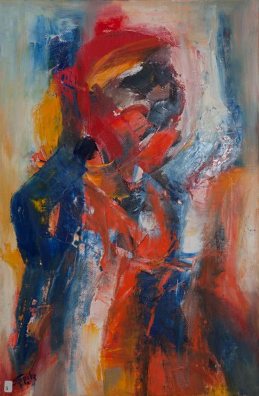 Peinture intitulée "La mégère" par Patricia Spitz, Œuvre d'art originale, Huile