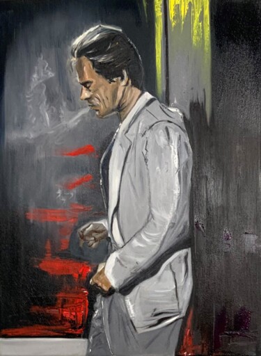 Peinture intitulée "Vice Smoker" par Patricio Zazzini, Œuvre d'art originale, Huile