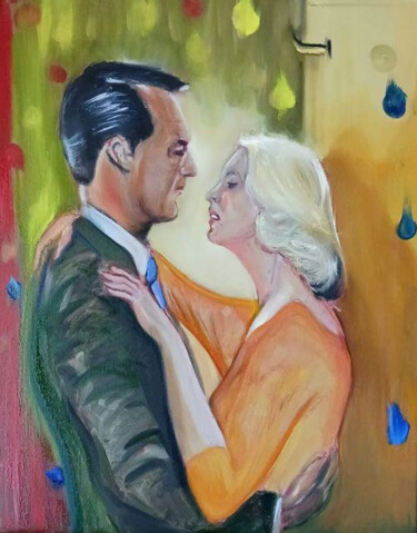 Painting titled "Love Story" by Patricio Zazzini, Original Artwork, Oil