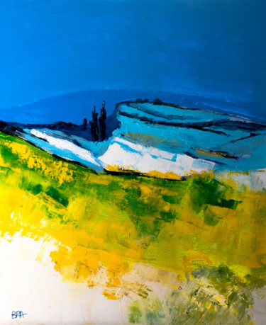 Peinture intitulée "Terres de Provence…" par Patrick Bauquel, Œuvre d'art originale, Acrylique