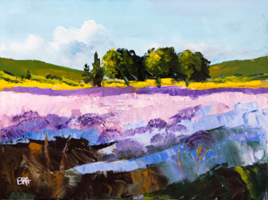 Malerei mit dem Titel "Terres de Provence…" von Patrick Bauquel, Original-Kunstwerk, Öl