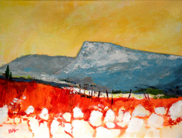 Malerei mit dem Titel "Terres de Provence…" von Patrick Bauquel, Original-Kunstwerk, Acryl