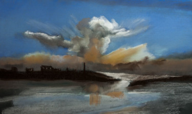 Malerei mit dem Titel "Ciel d'orage" von Patrick Bauquel, Original-Kunstwerk, Pastell