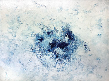 Schilderij getiteld "Blue Chaos" door Patrick Bel, Origineel Kunstwerk, Acryl