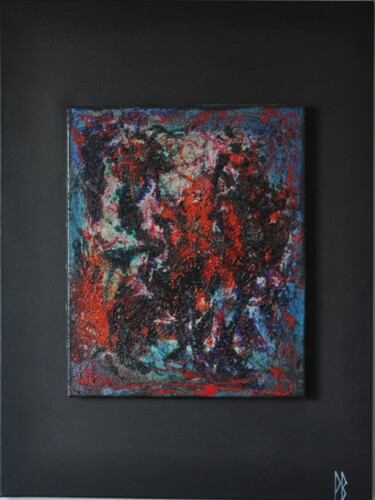 Painting titled "Divagation" by Bernon, Original Artwork, Acrylic Mounted on Wood Stretcher frame