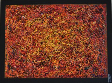 Peinture intitulée "Data" par Bernon, Œuvre d'art originale, Acrylique