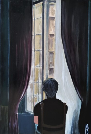 Painting titled "solitude II" by Bernon, Original Artwork, Acrylic