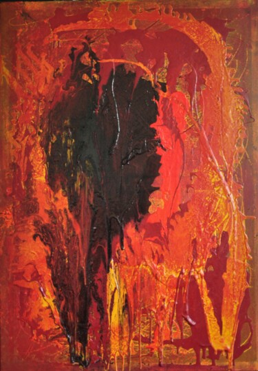 Malerei mit dem Titel "larmes" von Bernon, Original-Kunstwerk, Acryl