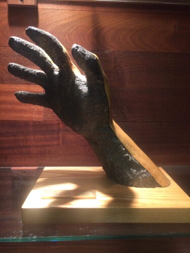 Sculpture intitulée "Frêne  la main de b…" par Patrick Blais, Œuvre d'art originale, Bronze