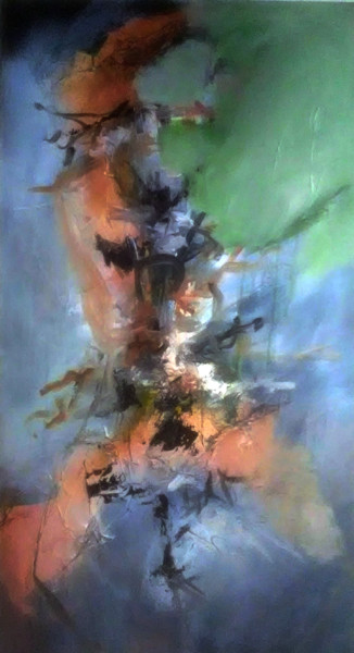 Peinture intitulée "Dissolution" par Patrick Blanchon, Œuvre d'art originale, Acrylique