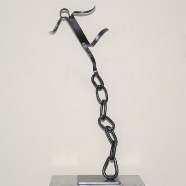 Sculpture intitulée "Répression" par Patrick Blandin, Œuvre d'art originale, Acier inoxydable