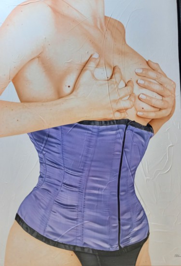 「Purple」というタイトルの絵画 Patrick Blondeauによって, オリジナルのアートワーク, アクリル