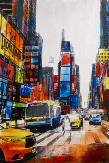 Estampas & grabados titulada "New York _2" por Patrick Ceron, Obra de arte original, Impresión digital Montado en Bastidor d…