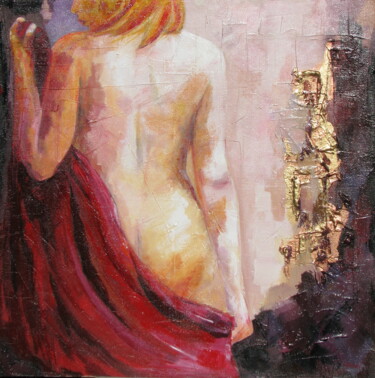 Painting titled "Lucia" by Patrick Ceron, Original Artwork, Acrylic Mounted on Wood Stretcher frame