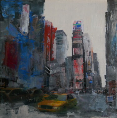Painting titled "New York" by Patrick Ceron, Original Artwork, Acrylic