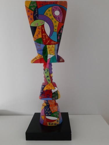雕塑 标题为“un accroc rouge” 由Patrick Chaneac, 原创艺术品, 丙烯