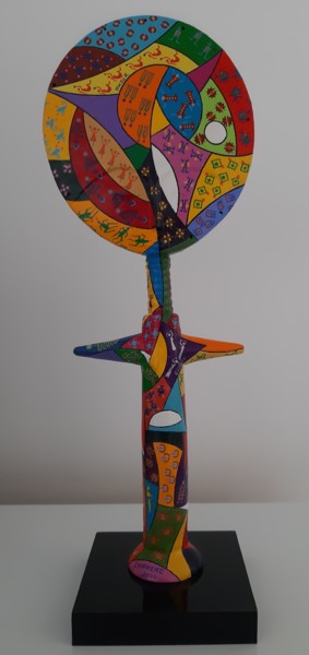 Sculpture titled "Le secret de leurs…" by Patrick Chaneac, Original Artwork, Acrylic