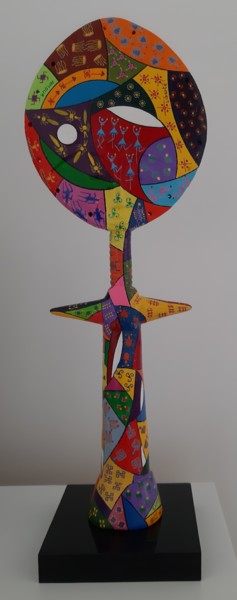 Sculpture intitulée "Sa chair de sorbet…" par Patrick Chaneac, Œuvre d'art originale, Acrylique