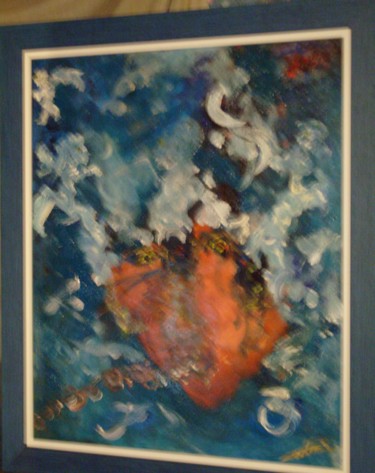 Painting titled "Le souffleur" by Patrick Codant, Original Artwork