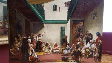 Peinture intitulée "Eugène Delacroix -…" par Patrick Coussot-Bex, Œuvre d'art originale, Huile