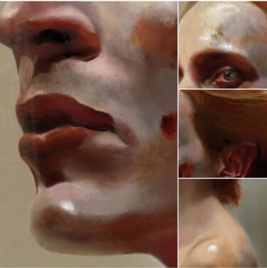 Peinture intitulée "DÉTAILS. La Vénus d…" par Patrick Couvet, Œuvre d'art originale, Peinture numérique
