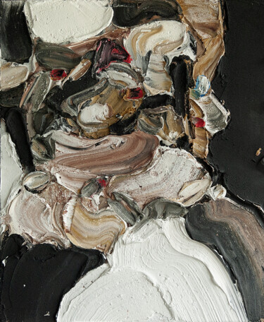 Malerei mit dem Titel "Innocent X, cadre a…" von Patrick Danion (spasp), Original-Kunstwerk, Acryl