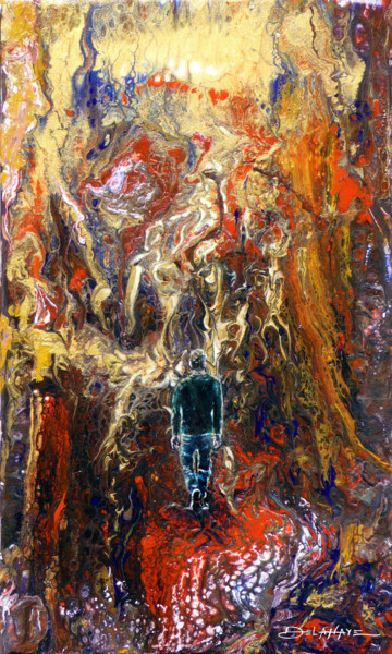 Peinture intitulée "Le passage" par Patrick Delahaye, Œuvre d'art originale, Acrylique