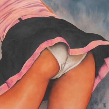 Pintura titulada "Caroline" por Patrick Demuth, Obra de arte original, Pastel Montado en Bastidor de camilla de madera